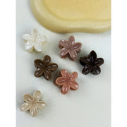 Honolulu Plumeria Mini Hair Claw Clip