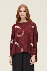 Rhome Oversized Smocked Sleeve Tunic Top