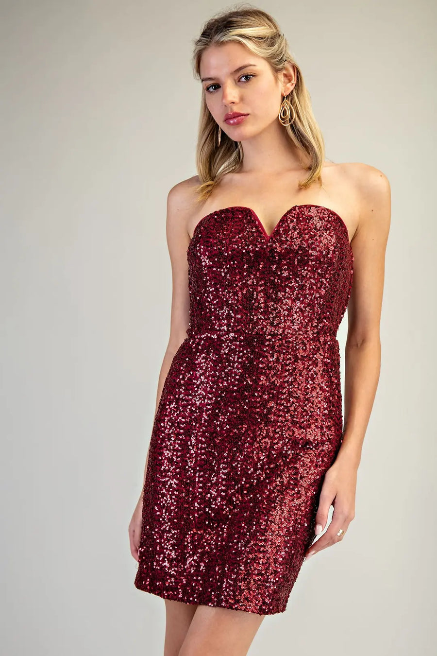 Rudie Strapless Sequin BodyCon Mini Dress