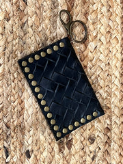 Keep It Gypsy RowdyRanch Becca Key Ring Card Case Wallet with Rivets