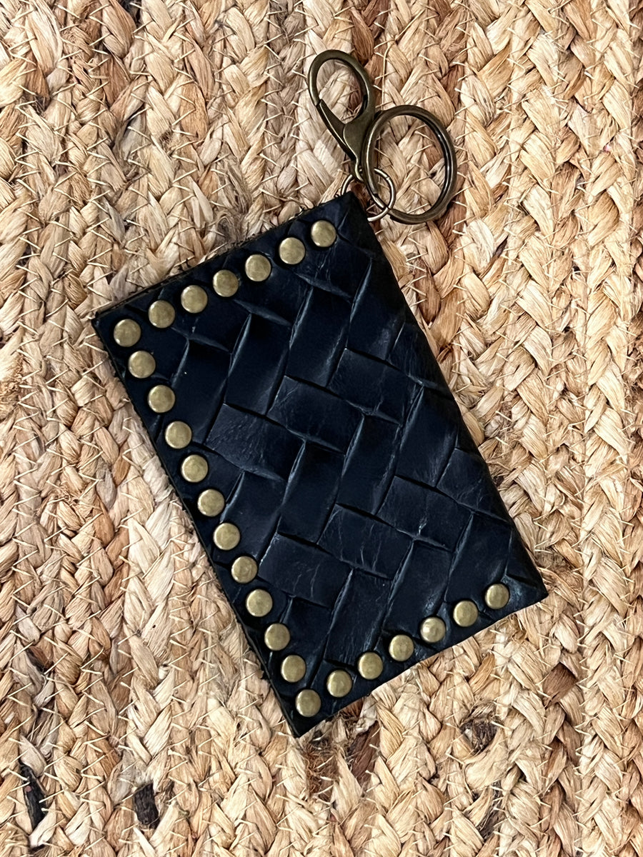 Keep It Gypsy RowdyRanch Becca Key Ring Card Case Wallet with Rivets