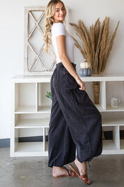 Remi Mineral Washed 3D Pocket Wide Leg Pants