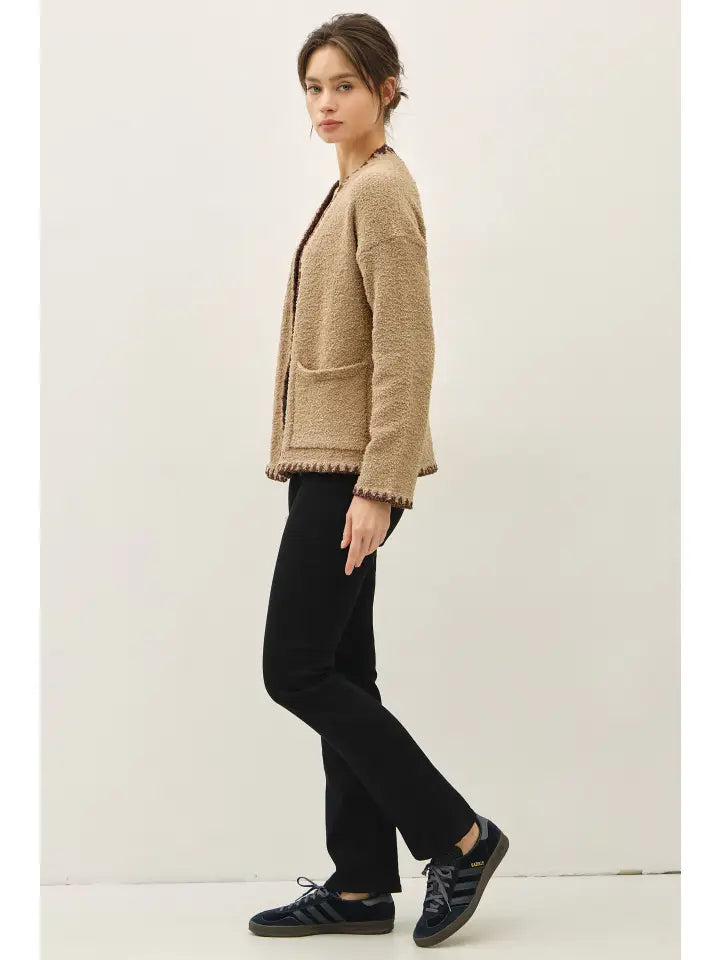 Bartholomew Teddy Bear Soft Boucle Cardigan