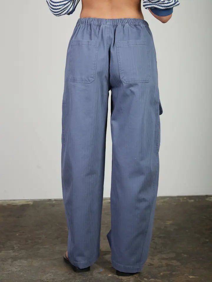 Evan Barrel Cargo Twill Pants