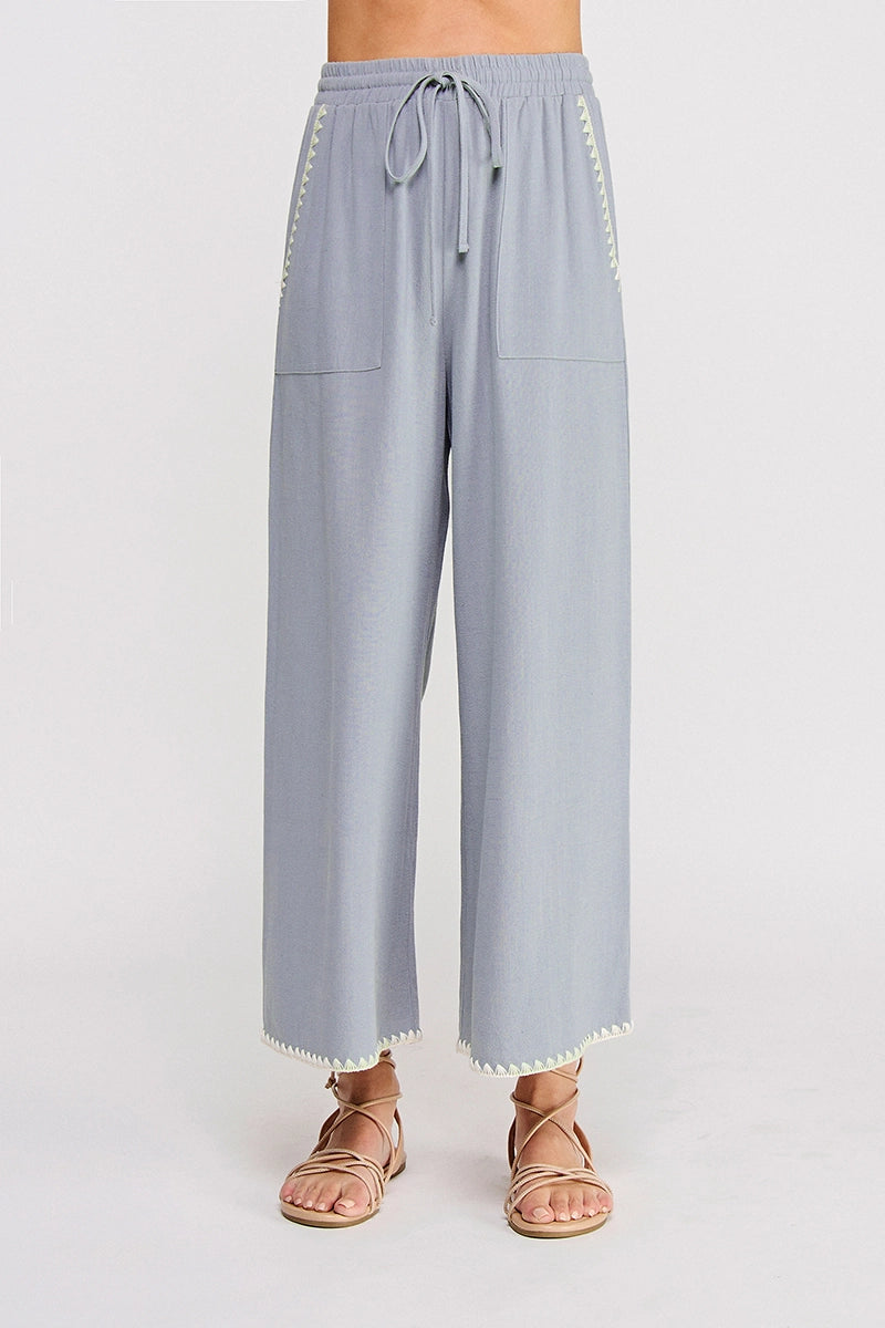 Kerrigan Wide Leg Linen Pant