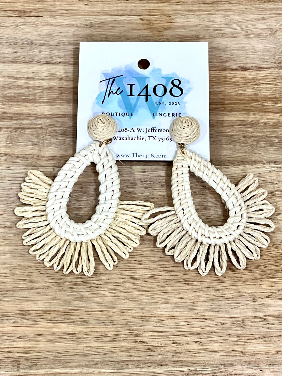 Raffia Fashion Earrings