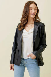 Sammie Super Soft Leather Blazer