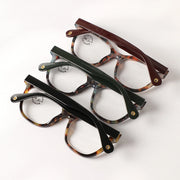 Women's Leopard Retro Square Frame Reading Glasses