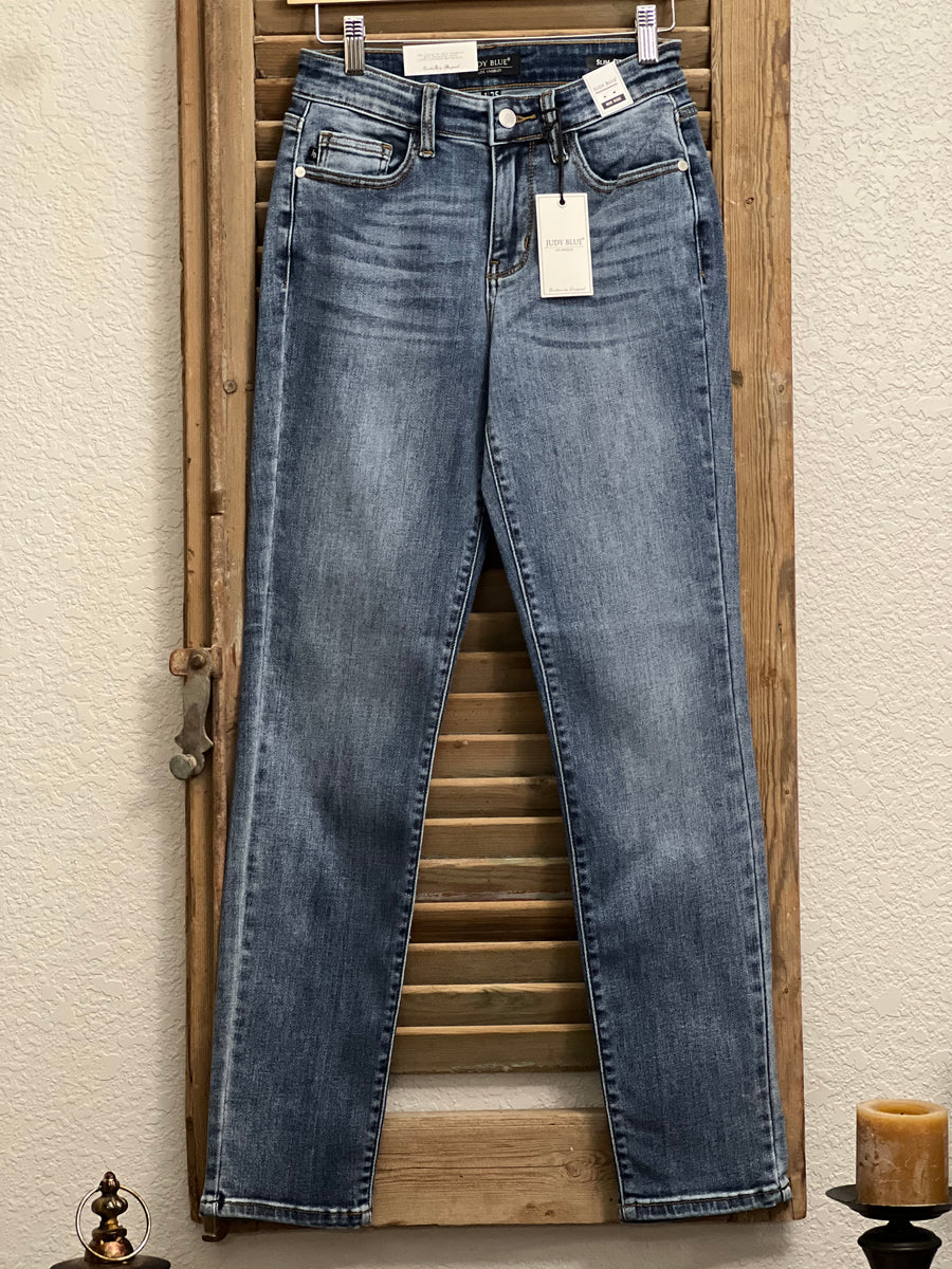 Journey Mid-Rise Classic Slim Fit Denim Jeans