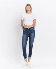 Vixen Mid Rise Cuffed Skinny Jeans