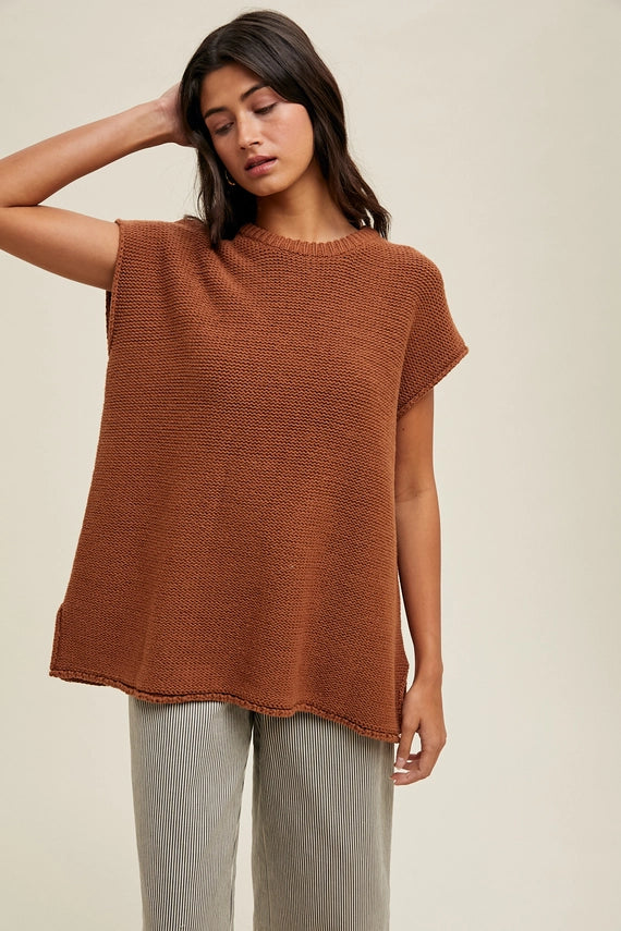 Renleigh Oversized Sleeveless Sweater