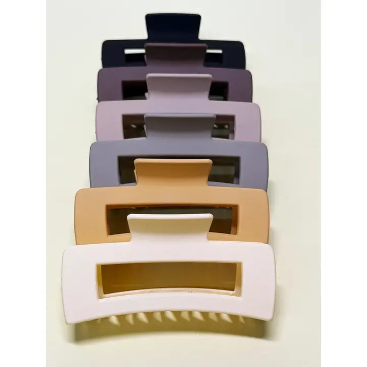 Seattle Matte Color Hair Claw Clip