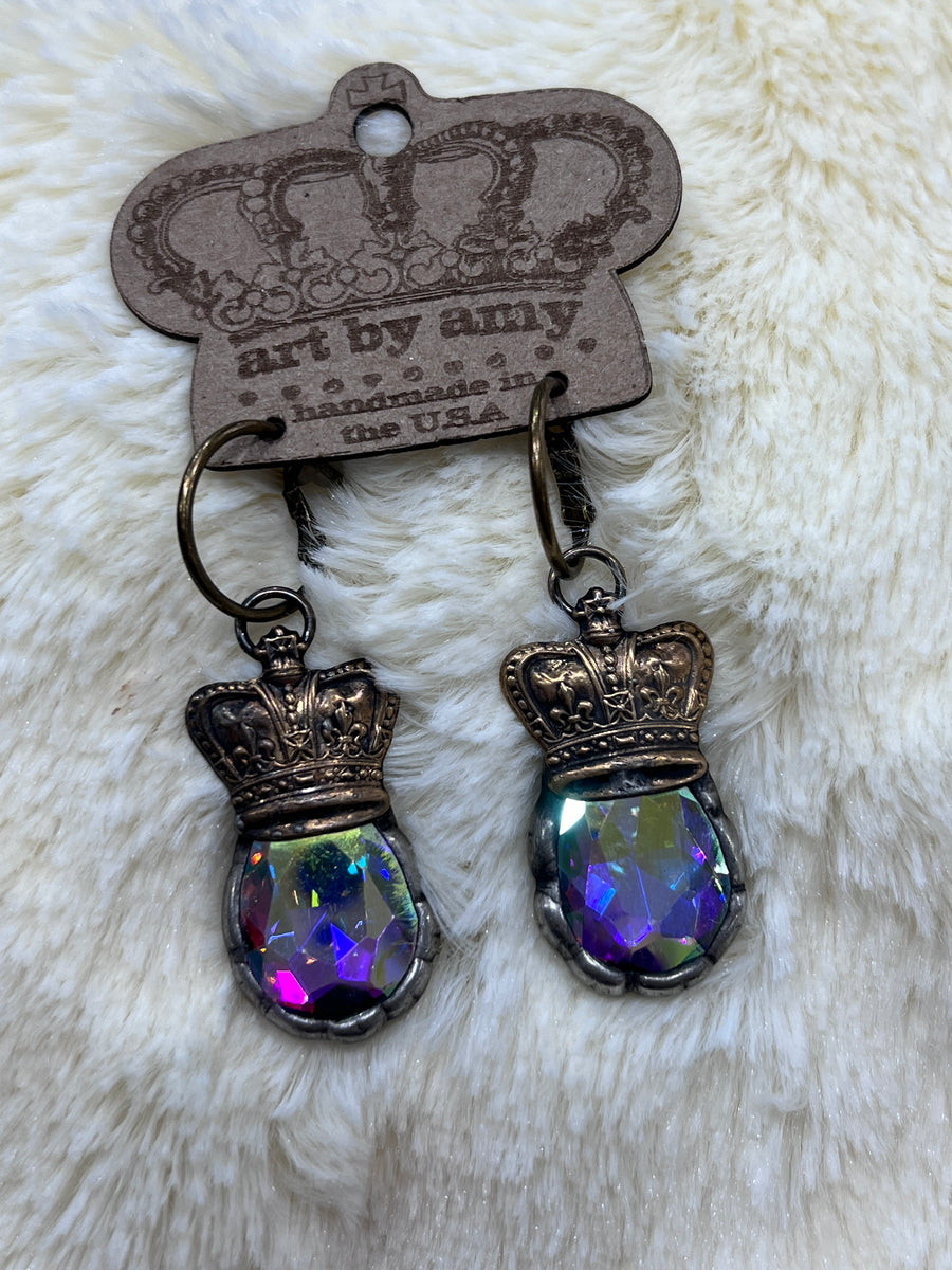 Queen of Hearts Drop Earrings by Art by Amy Labbe