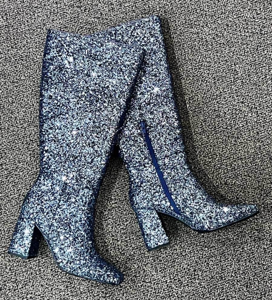 Corkys YOLO Tall Glitter Boots