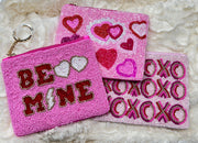 Valentine Beaded Coin Purse Pouch