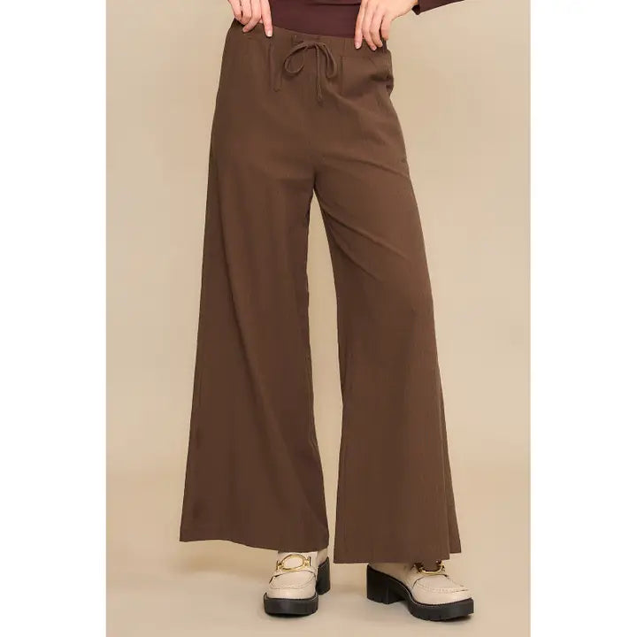 Harvest Gingham Wide Leg Gingham Pants