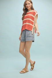 Randee Oversized Sleeveless Sweater-Vest