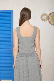 Minnie Gingham Plaid Top & Skirt Set