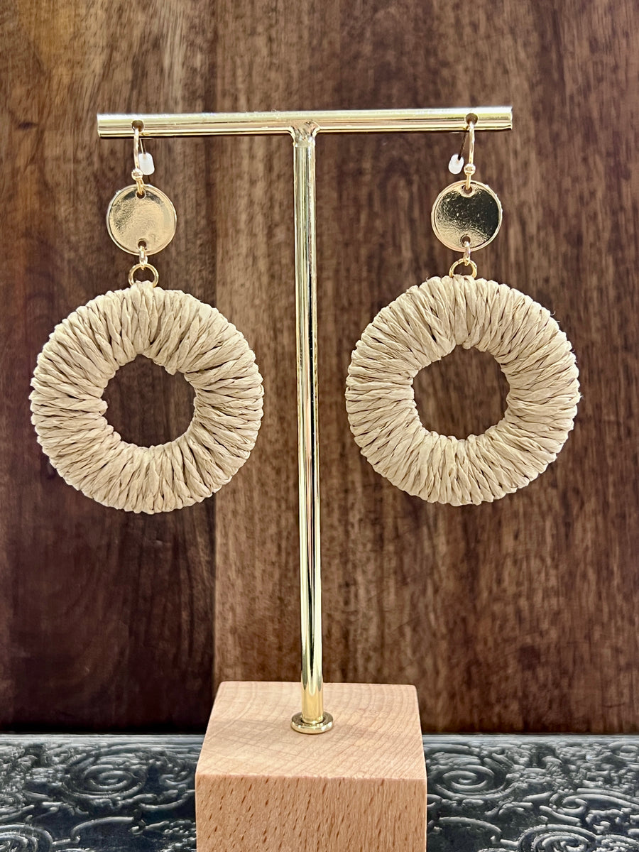 Raffia Fashion Earrings