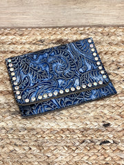 Keep It Gypsy RowdyRanch Flora Clutch Wallet with Crystal Rivets