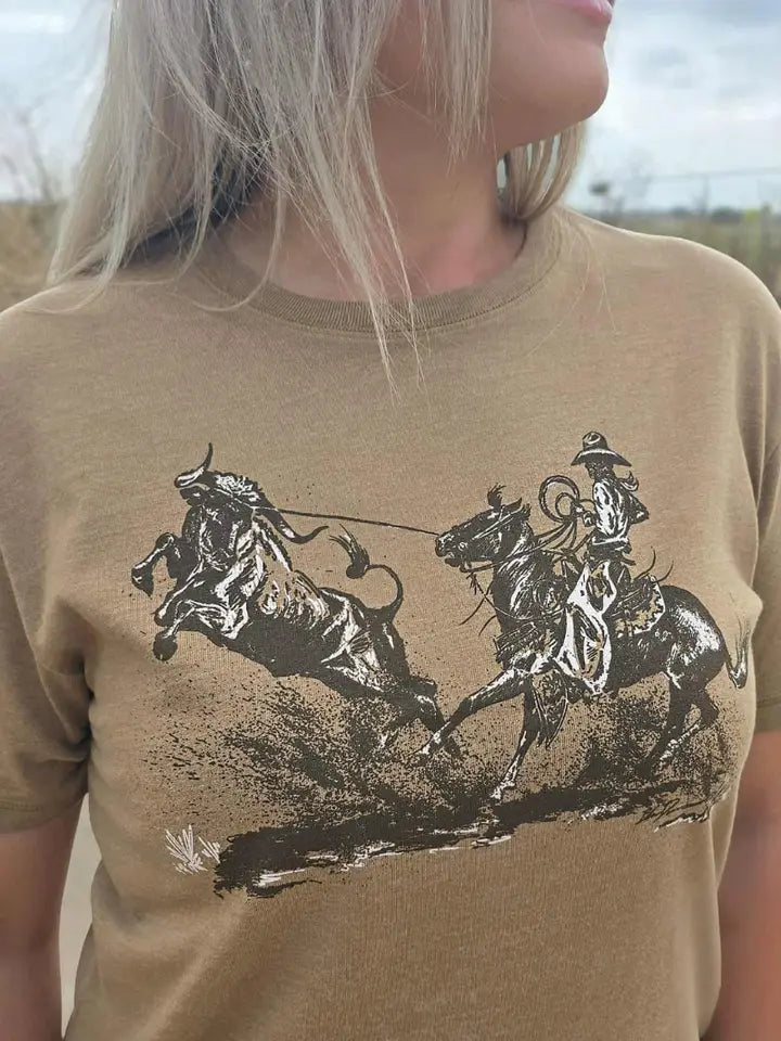 Day Workin' Cowboy Graphic Tee by Sterling Kreek