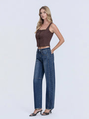 Go 'Round High Rise Barrel Leg Jeans