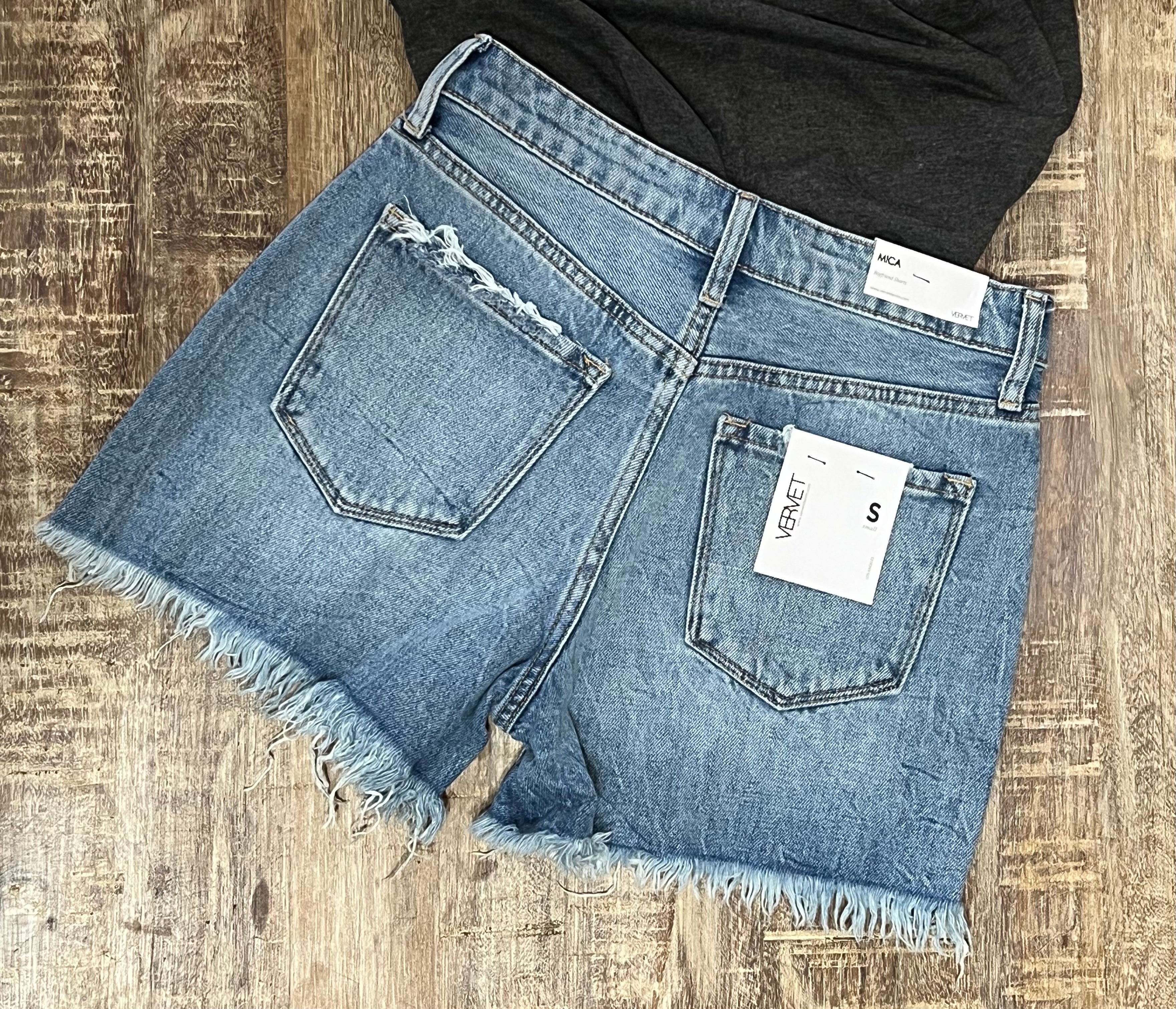 Mica "Superb" Boyfriend Midi Denim Shorts