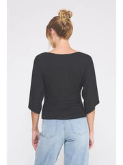 Angelise Kimono Sleeve Side Cinch Top