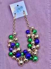 Mardi Gras Baubles Statement Necklace by Queen Gypsy