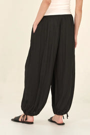 Aladdin Satin Drawstring Bottom Jogger Pants