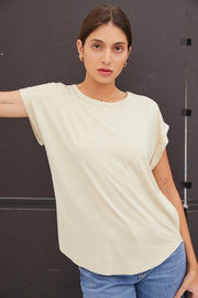 Lizzie Classic Capped Sleeve Modal Tee