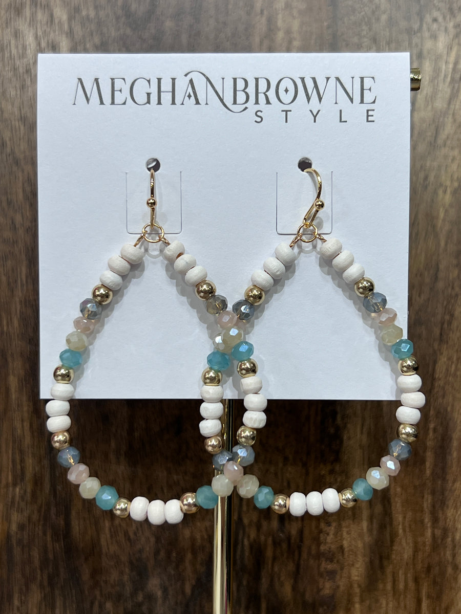 Meghan Browne Rigby Light Multi/White Beaded Earrings