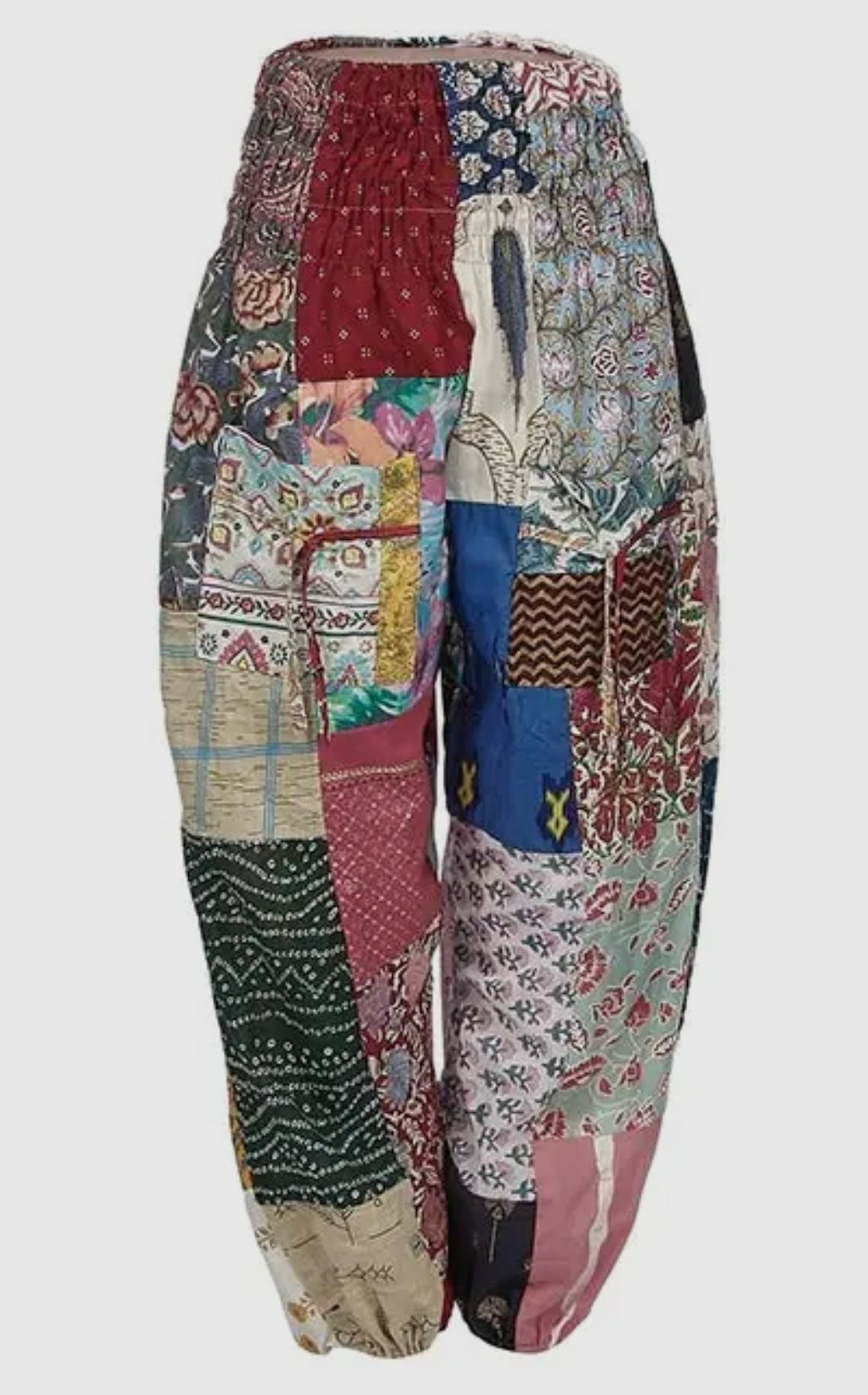 Jeannie Patchwork Harem Jogger Pants