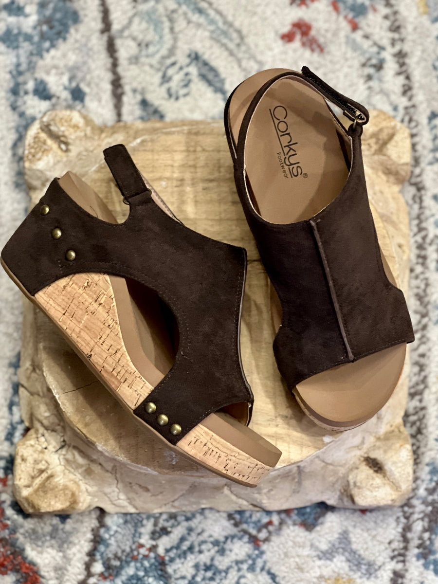 Corkys Carley Wedge Sandal Shoes