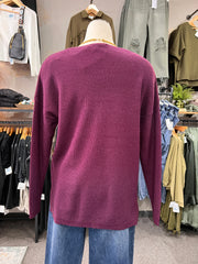 Berkley Mini Waffle V-Neck Sweater