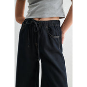 Happy Days High Rise Cropped Wide Leg Jogger by Mica Denim