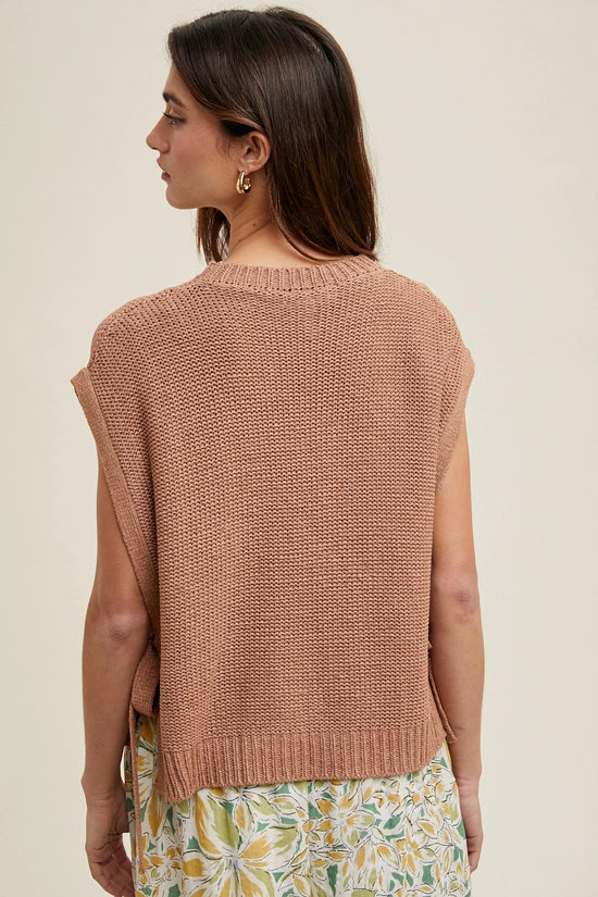 Randee Oversized Sleeveless Sweater-Vest