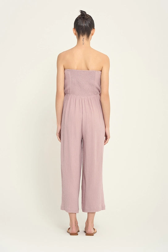 Blossom Ruffle Gauze Jumpsuit