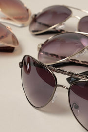 Cougar Classic Aviator Sunglasses with Mini Chain Detail