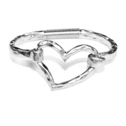 Meghan Browne Mason Silver Heart Bracelet