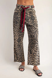 Malawi Mineral Washed Leopard Barrel Jeans