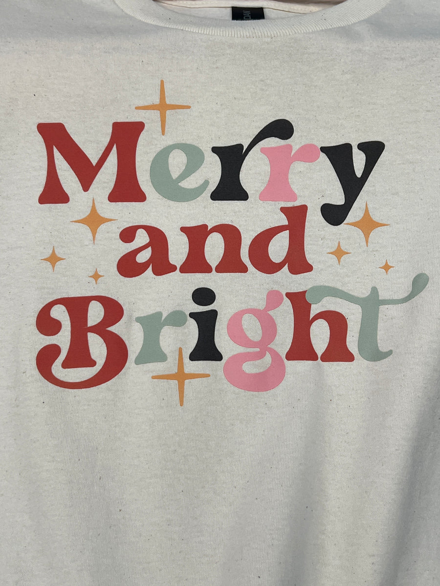 Merry and Bright Long Sleeve Graphic Tee