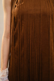 Nashville Star Suede Fringe Mini Dress