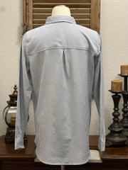 Jamie Yarn-Dye Stripe Classic Button Up Shirt