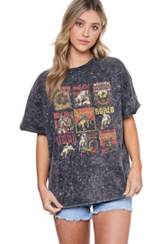 Cowboy Rodeo Posters Vintage Western Graphic Tee