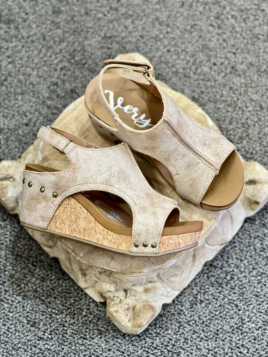 Isabella Cork Wedge Sandal