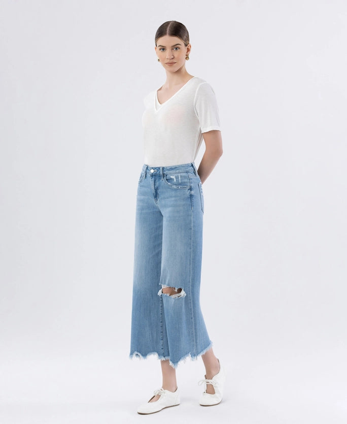 Spellbinding High Rise Crop Wide Leg
