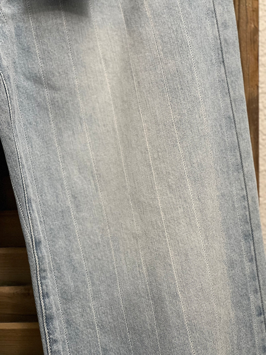 Smooth Criminal 90's Wide Leg Pinstripe Denim Jeans