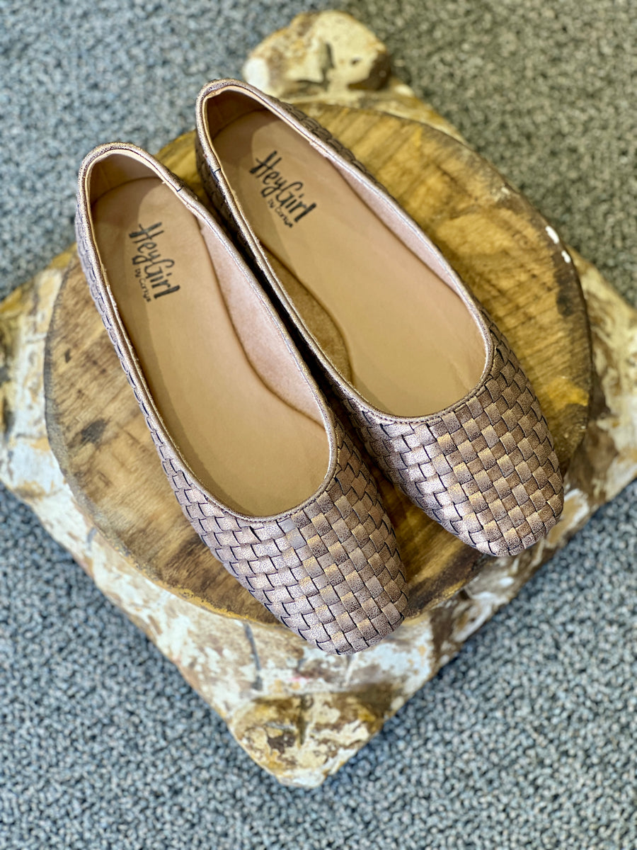 Corkys Hey Girl Right There Woven Flats Slip-On Shoes