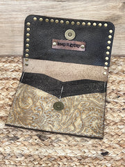 Keep It Gypsy RowdyRanch Flora Clutch Wallet with Crystal Rivets